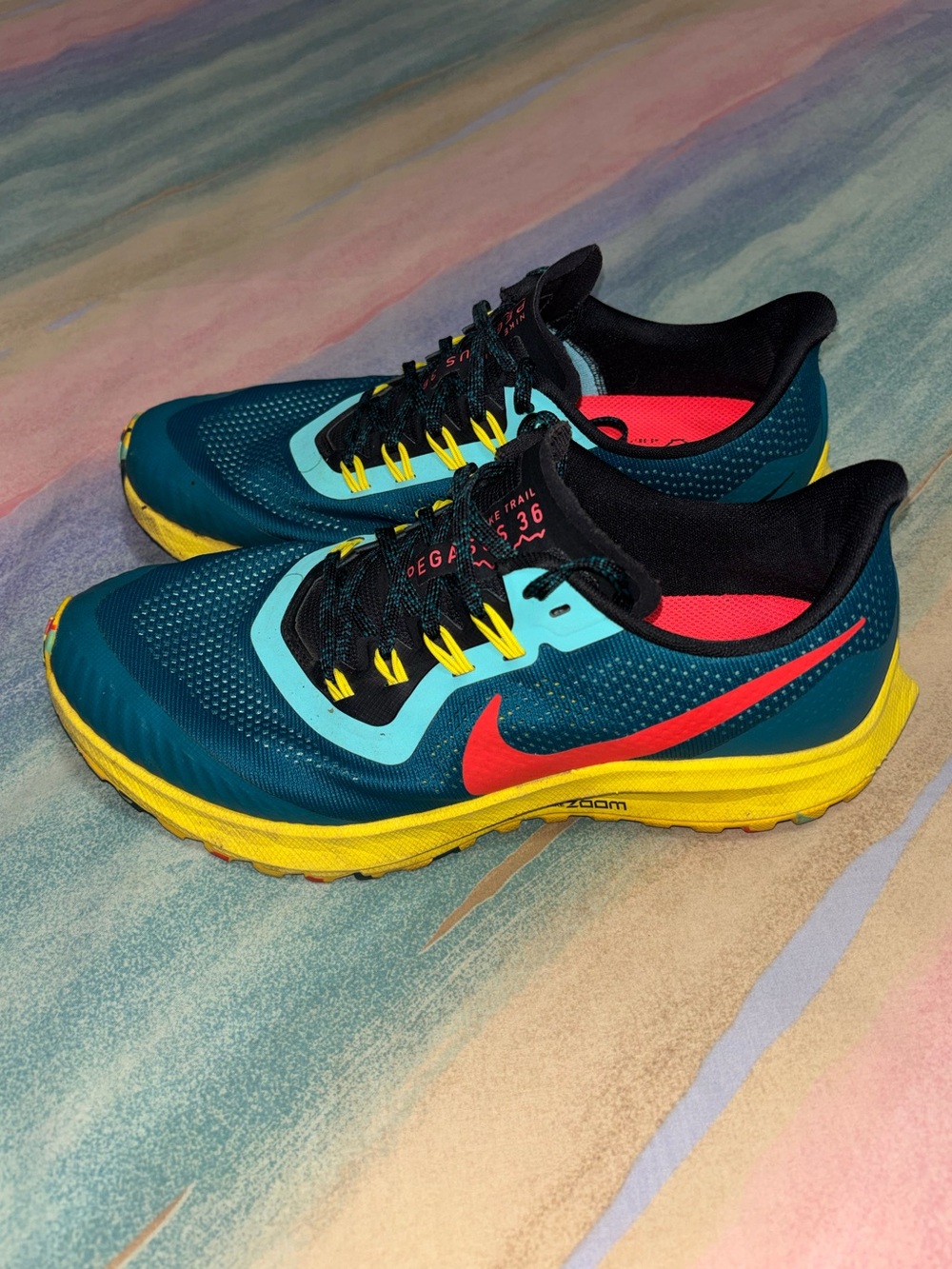 Nike Air Zoom Pegasus 36 'Geode Teal' Trail Running Shoes women’s size 9